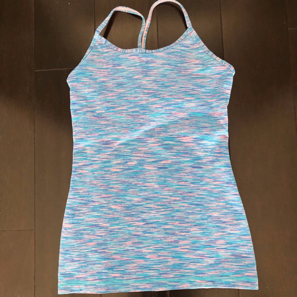 Ivivva by Lululemon Girls Blue racer back athletic tank top. Size 12